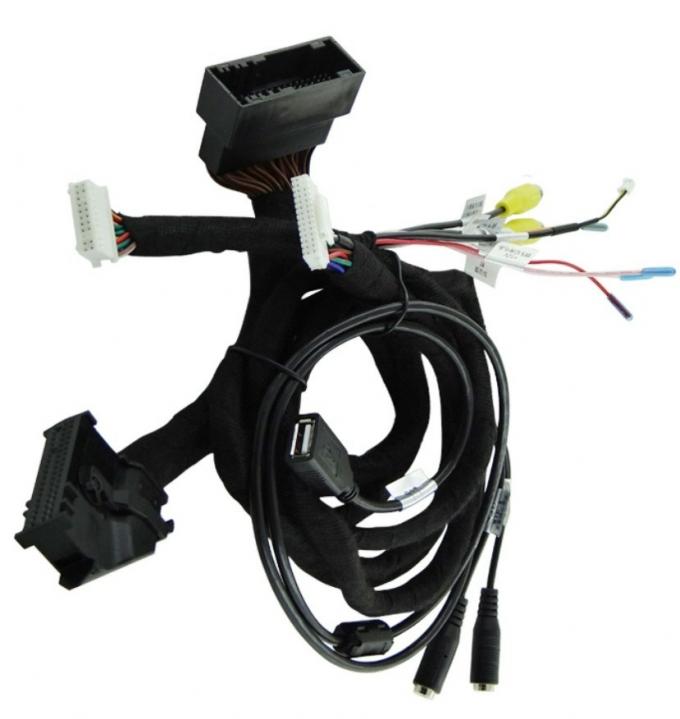 Personnaliser le câble de harnais de câble haut de gamme Harnais de puissance de remplacement Caméra inverse Harnais de câble Front View Connecter 0
