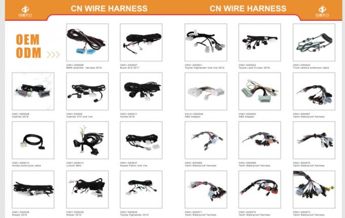 Assemblage de harnais de fil électrique pour automobile Tisserie Harnais de câblage de porte arrière personnalisé 0