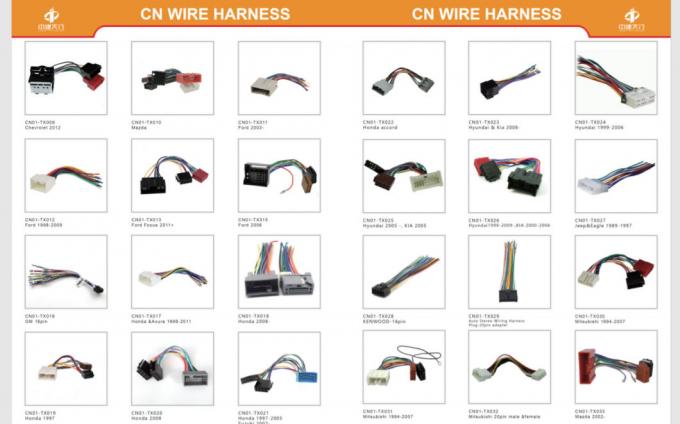 Assemblage de harnais de câbles automobiles à 16 broches, connecteur OBD2 mâle et femelle 1