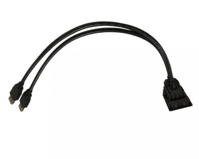 ODM câble câble deux câbles d'extension USB monture de tableau de bord automobile 5