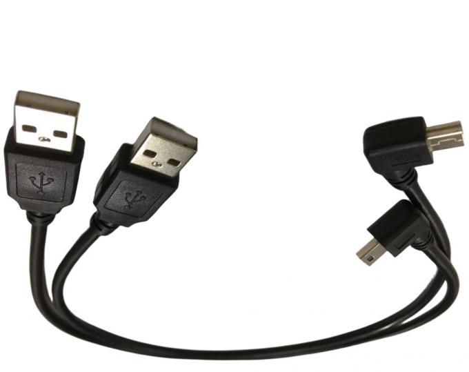 Cable câble électrique avec port USB mini à 90 degrés 0