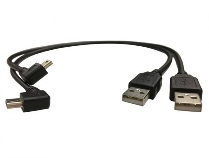 Cable câble électrique avec port USB mini à 90 degrés 1