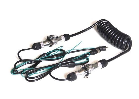 Cable électrique enroulé en spirale PVC isolation camion remorque harnais Certificat SGS