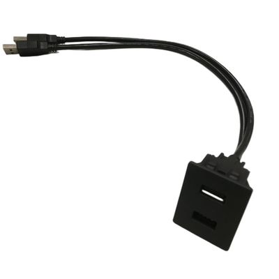 FCC double câble USB extension verrouilleur mont Mitsubishi pour voiture
