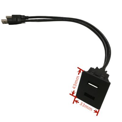 FCC double câble USB extension verrouilleur mont Mitsubishi pour voiture