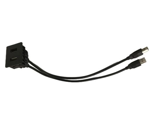 FCC double câble USB extension verrouilleur mont Mitsubishi pour voiture