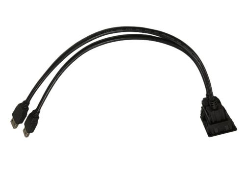 FCC double câble USB extension verrouilleur mont Mitsubishi pour voiture