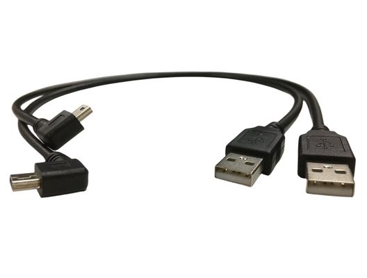 Cable câble électrique avec port USB mini à 90 degrés