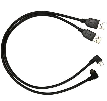 Cable câble électrique avec port USB mini à 90 degrés