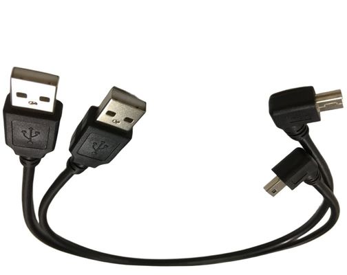 Cable câble électrique avec port USB mini à 90 degrés