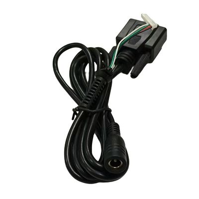 Harnais de fil Dub-9 personnalisé avec connecteur d'imprimante à 4 broches et connecteur de courant alternatif
