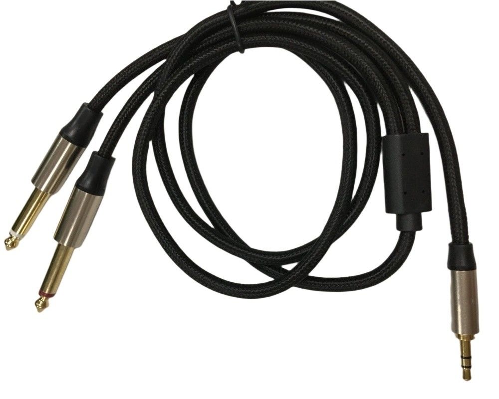 Assemblage de harnais de câblage automatique OEM Mono 6.5 Jack à stéréo 3.5 Jack câble audio