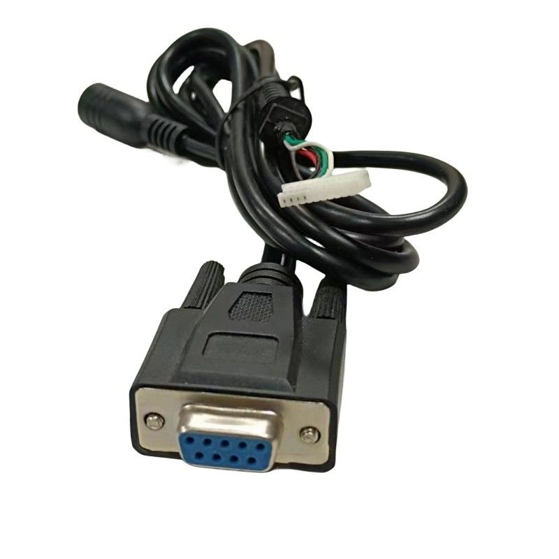 Harnais de fil Dub-9 personnalisé avec connecteur d'imprimante à 4 broches et connecteur de courant alternatif